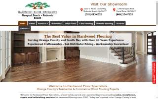 Hardwood Floor Specialists of Redondo Beach website