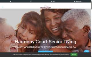 Harmony Court Senior Living Apartments website