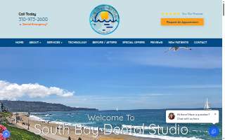 South Bay Dental Studio website