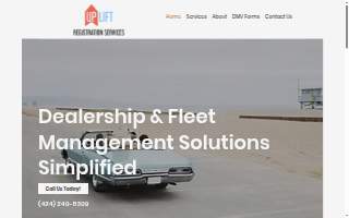 Uplift Registration Services website