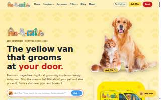 AUQMIA Pet Salon & Mobile Dog Grooming website