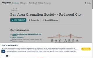 Bay Area Cremation - Redwood City website