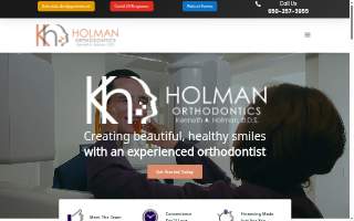 Holman Orthodontics website