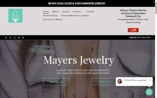 Mayers Jewelers website