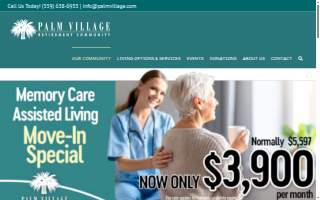 Palm Village Retirement Community website