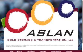 Aslan Cold Storage website