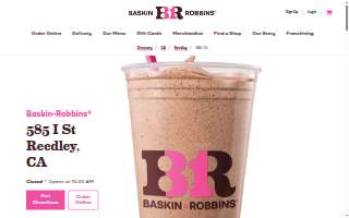 Baskin-Robbins of Reedley website