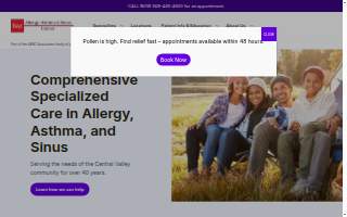 Baz Allergy, Asthma & Sinus Center - Reedley website