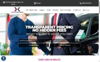 Exoduz Auto Group website