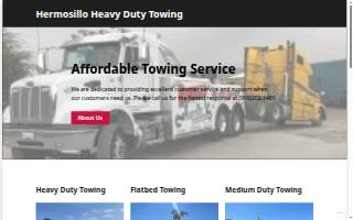 Hermosillo Heavy Duty Towing of Rialto website