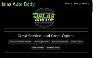 Islas Auto Body website