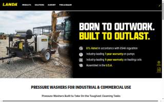 Landa Pressure Washers of Eureka website
