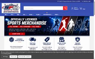 Sports Fans Merchandise website