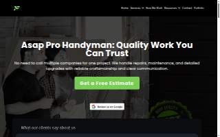 Asap Pro Handyman website