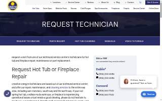 Creative Energy Hot Tub/Fireplace Repair website