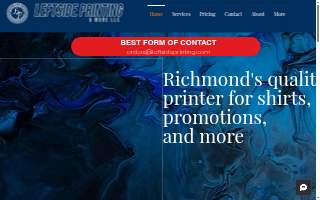 Leftside Printing website