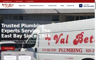 Val Betti Plumbing of Richmond website