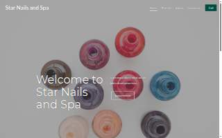 Star Nails and Spa website