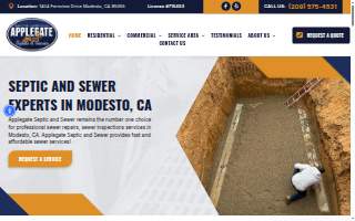 Applegate Septic & Sewer of Ripon website