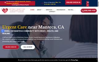 LifeTreat Urgent Care & Wellness Center of Ripon website