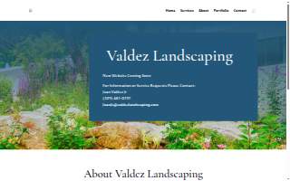 Valdez Landscaping website