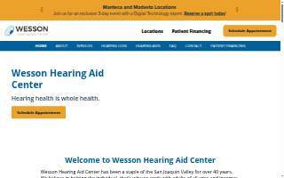 Wesson Hearing Aid Center website