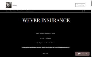 Wever Insurance website