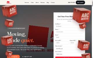ABC Movers Riverside website