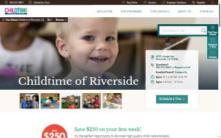 Childtime of Riverside website