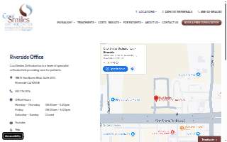 Cool Smiles Orthodontics - Riverside website