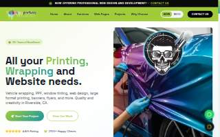 Glez Printing Services website