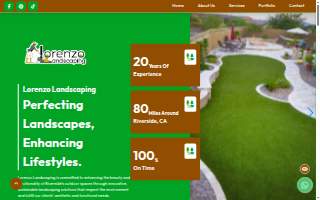 Lorenzo's Landscaping website