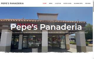 Pepe's Panaderia website