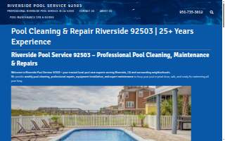 Riverside pool service 92503 website