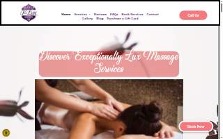 The Lux Day Spa website