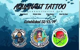 Aquanaut Tattoo website