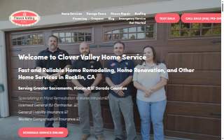Clover Valley Home Service of Rocklin website