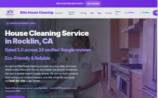 Elite House Cleaning website