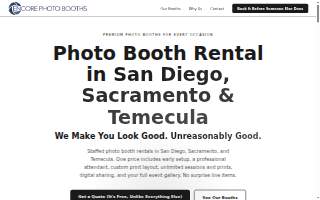Encore Photo Booths website