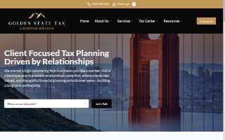 Golden State Tax & Business Services website
