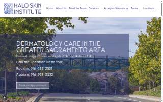 Halo Skin Institute website