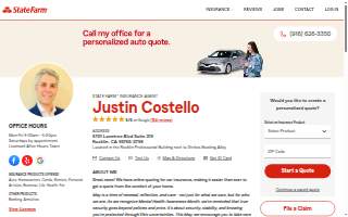 Justin Costello - State Farm Insurance Agent website