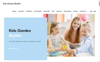 Kids Garden Rocklin website