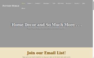 Pottery World website