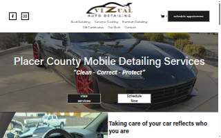 Vizual Auto Detail website