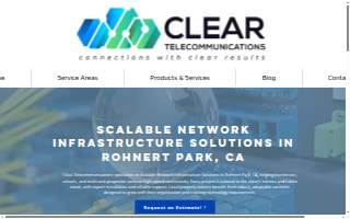Clear Telecommunications of Rohnert Park website