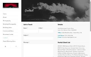 Creative Light Productions website