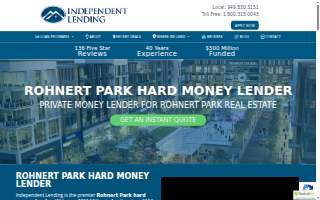 Hard Money Lenders Rohnert Park CA website