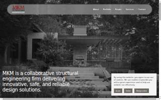 MKM & Associates Structural Engineers website