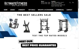 Ultimate Fitness Outlet website